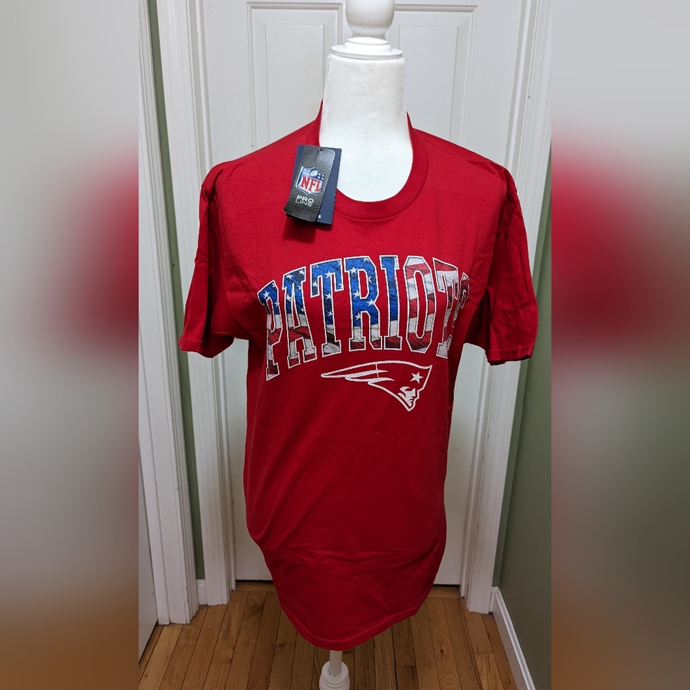 NFL NE Patriots TB12 Red Graphic Short Sleeve Tee